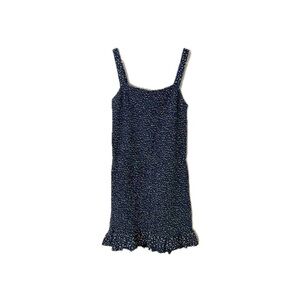 Navy Blue Spaghetti Strap Dress